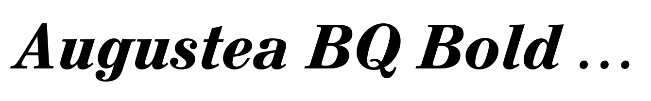Augustea BQ Bold Italic